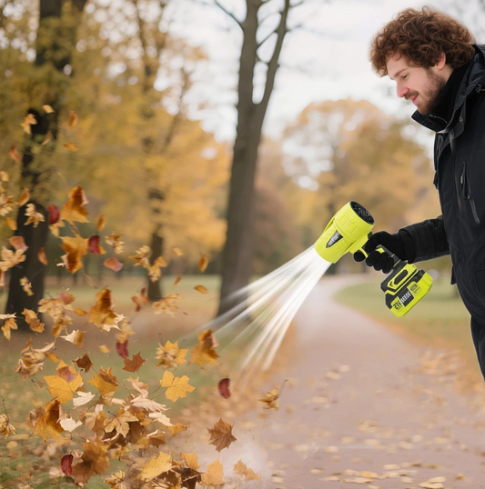 Turbo Jet Leaf Blower: Cordless Leaf Blower for Yard Leaves, Driveway Sand & Car
