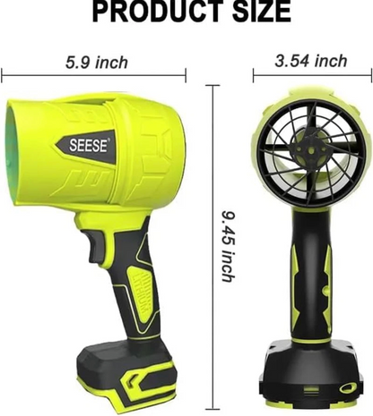 Turbo Jet Leaf Blower: Cordless Leaf Blower for Yard Leaves, Driveway Sand & Car